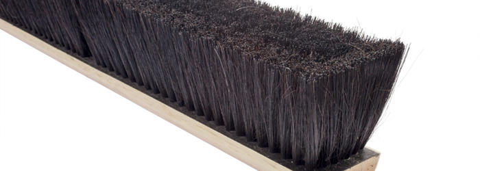 MAGNOLIA 18" FLOOR BRUSH BROWN POLY & BLACK PLASTIC 3" BRISTLES Details about   NOS 