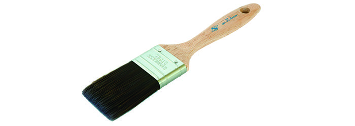 Case of 12 Magnolia Brush 255-2.5 Angle Sash Paint Brush 2-1/2 Bristle Width Nylon Polyester Blend 