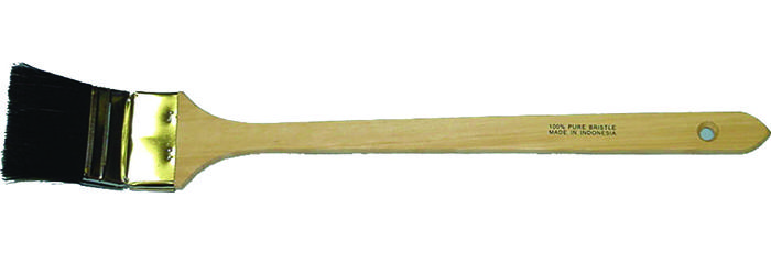 Radiator Brush Curved Brush Bristle Blonde with Wooden Handle 