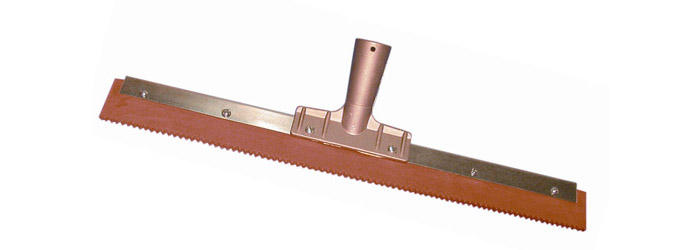 Serrated Squeegee for Epoxy Magnolia 18" Notched 