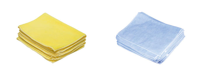 Yellow Microfiber Towels for Glass